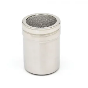 شیکر پودر کاکائو استیل راینو Rhino Cocoa Shaker با توری ریز Fine Mesh مخصوص تزئین کاپوچینو و نوشیدنی‌های گرم
