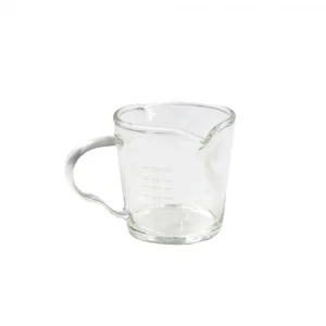 شات مدرج دو لبه راینو Rhino Double Spout Shot Glass با درجه‌بندی ۷۰ میلی‌متری و دسته ارگونومیک زیر پرتافیلتر اسپرسوساز